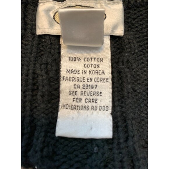 Talbots Cable Knit Sweater Womens M Roll Neck Long Sleeve Cotton Turtleneck - Picture 8 of 9